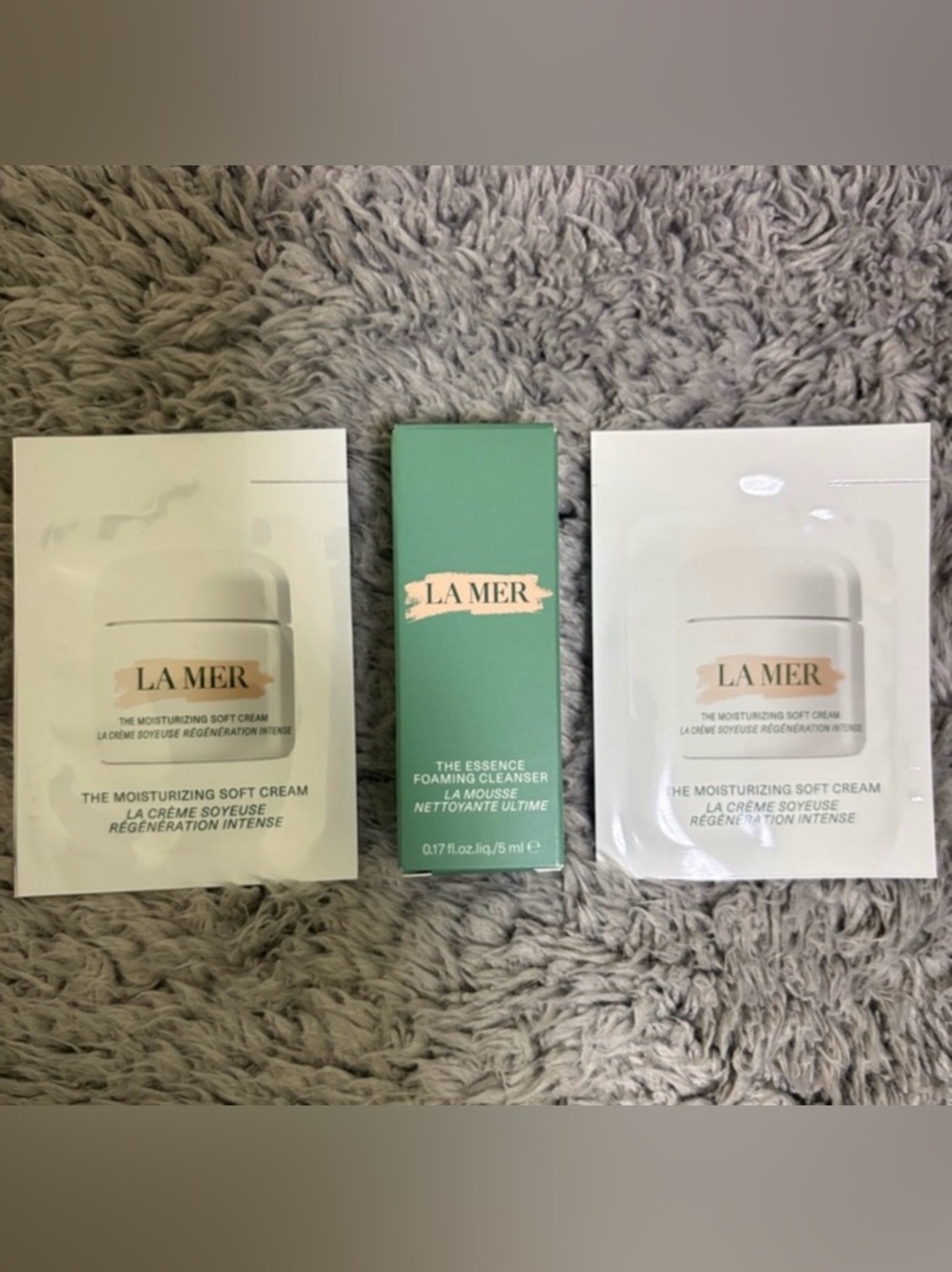 La Mer White and Green Skincare Sample Set